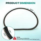 golf cart clutch drive belt